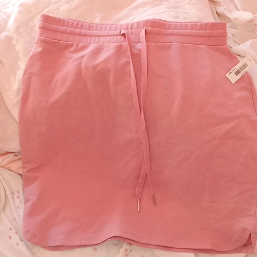 Dusty rose knit skirt size small